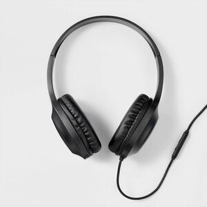 heyday Wired On Ear‎ Headphones Black 4ft Cable Audio Headset NEW